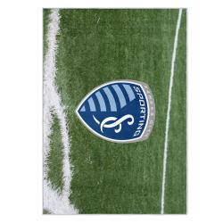 mls sporting kansas city area rug non slip soccer carpet home decor gift idea for fans skc67