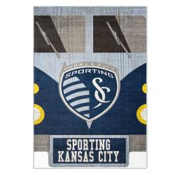 mls sporting kansas city area rug non slip soccer carpet home decor gift idea for fans skc74