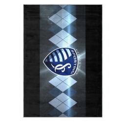 mls sporting kansas city area rug non slip soccer carpet home decor gift idea for fans skc75