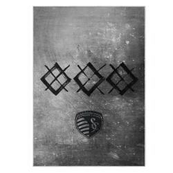 mls sporting kansas city area rug non slip soccer carpet home decor gift idea for fans skc83
