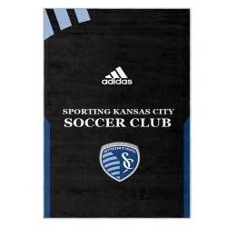 mls sporting kansas city area rug non slip soccer carpet home decor gift idea for fans skc88