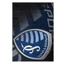 mls sporting kansas city area rug non slip soccer carpet home decor gift idea for fans skc9