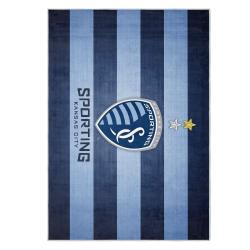mls sporting kansas city area rug non slip soccer carpet home decor gift idea for fans skc92
