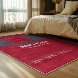 mls toronto fc soccer team logo sport carpet area rug home decor gift idea for fans bedroom tfc7
