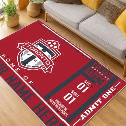 MLS Toronto Fc Soccer Team Logo Sport Carpet Area Rug Home Decor Gift Idea For Fans TFC1