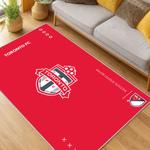 mls toronto fc soccer team logo sport carpet area rug home decor gift idea for fans living room tfc17