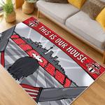 mls toronto fc soccer team logo sport carpet area rug home decor gift idea for fans living room tfc21