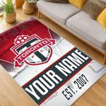 mls toronto fc soccer team logo sport carpet area rug home decor gift idea for fans living room tfc62