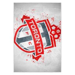 mls toronto fc soccer team logo sport carpet area rug home decor gift idea for fans tfc31