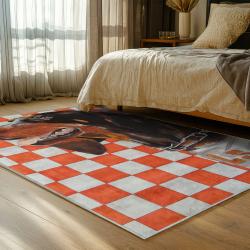 NCAA Tennessee Volunteers College Basketball And Football Team Logo Sport Carpet TV106