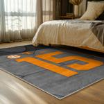 ncaa tennessee volunteers college basketball and football team logo sport carpet bed room tv109