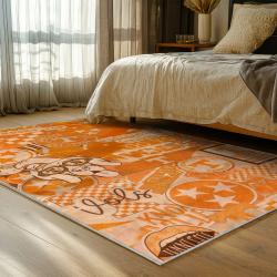 NCAA Tennessee Volunteers College Basketball And Football Team Logo Sport Carpet TV111