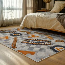NCAA Tennessee Volunteers College Basketball And Football Team Logo Sport Carpet TV112