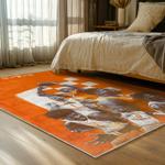 ncaa tennessee volunteers college basketball and football team logo sport carpet bed room tv114