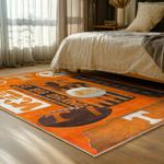 ncaa tennessee volunteers college basketball and football team logo sport carpet bed room tv149