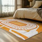 ncaa tennessee volunteers college basketball and football team logo sport carpet bed room tv176