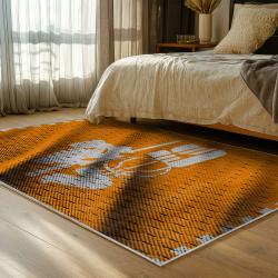 NCAA Tennessee Volunteers College Basketball And Football Team Logo Sport Carpet TV182
