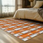 ncaa tennessee volunteers college basketball and football team logo sport carpet bed room tv185