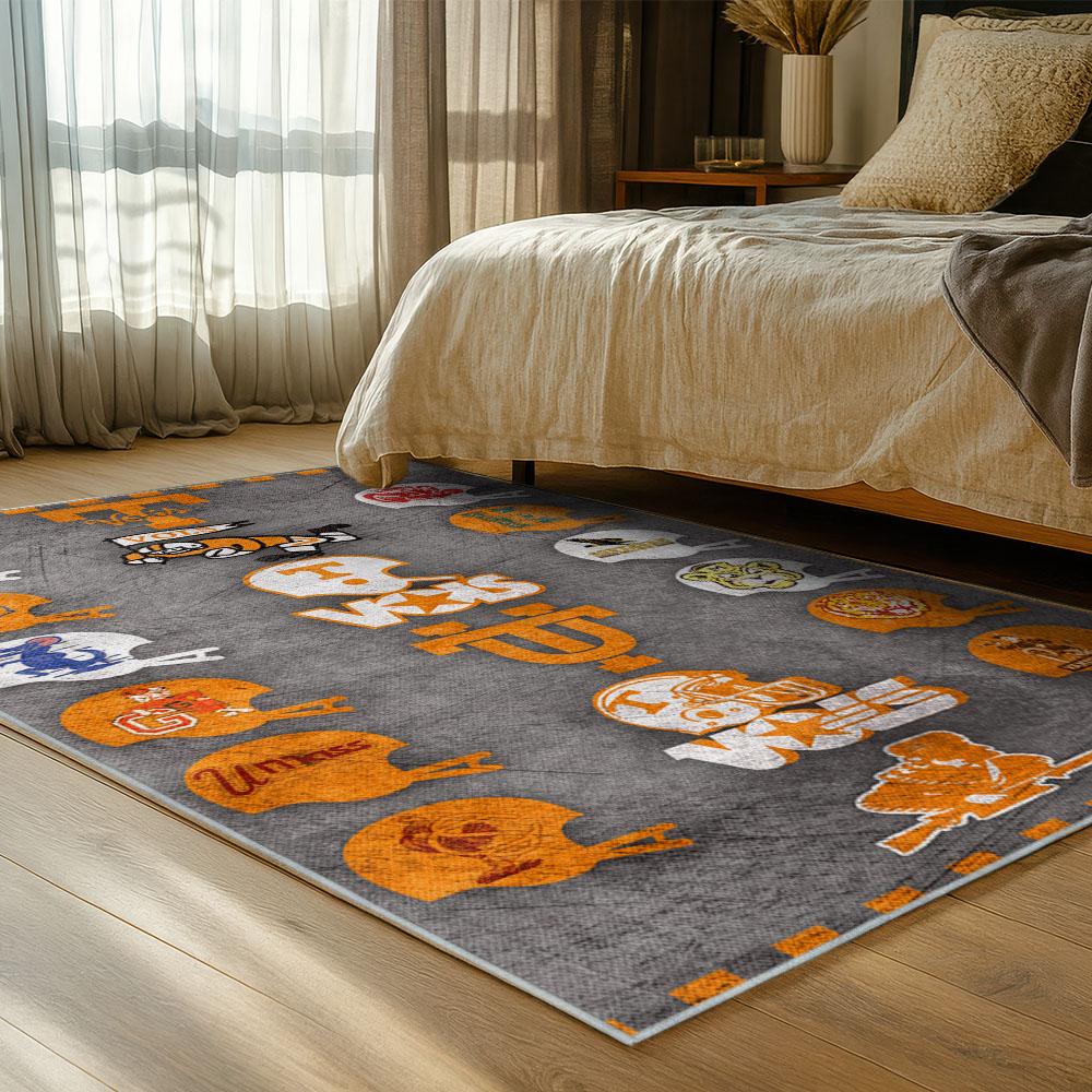 NCAA Tennessee Volunteers College Basketball And Football Team Logo Sport Carpet TV192 ncaa tennessee volunteers college basketball and football team logo sport carpet bed room tv192