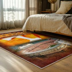 NCAA Tennessee Volunteers College Basketball And Football Team Logo Sport Carpet TV87