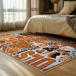 ncaa tennessee volunteers college basketball and football team logo sport carpet bed room tv96