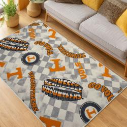 ncaa tennessee volunteers college basketball and football team logo sport carpet living room tv112