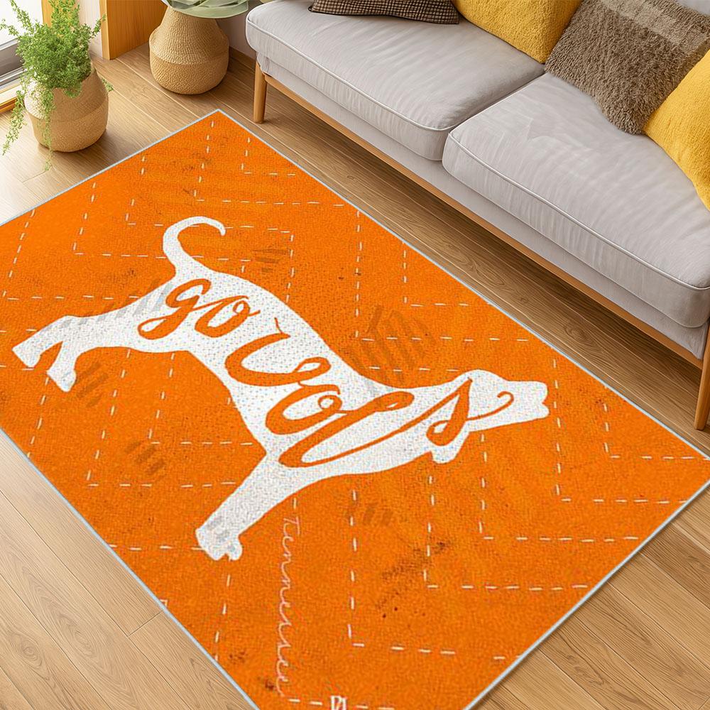 NCAA Tennessee Volunteers College Basketball And Football Team Logo Sport Carpet TV131 1 ncaa tennessee volunteers college basketball and football team logo sport carpet living room tv131