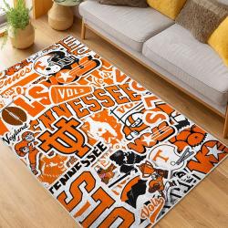 ncaa tennessee volunteers college basketball and football team logo sport carpet living room tv146