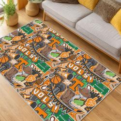 ncaa tennessee volunteers college basketball and football team logo sport carpet living room tv152