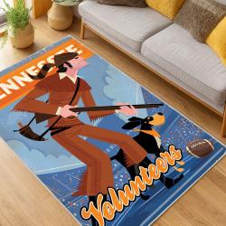 ncaa tennessee volunteers college basketball and football team logo sport carpet living room tv155