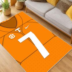 ncaa tennessee volunteers college basketball and football team logo sport carpet living room tv179