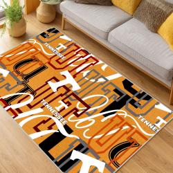 ncaa tennessee volunteers college basketball and football team logo sport carpet living room tv190