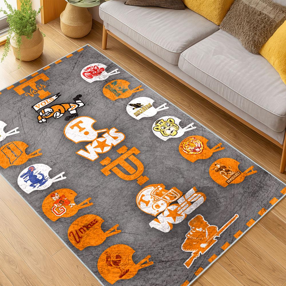 NCAA Tennessee Volunteers College Basketball And Football Team Logo Sport Carpet TV192 1 ncaa tennessee volunteers college basketball and football team logo sport carpet living room tv192