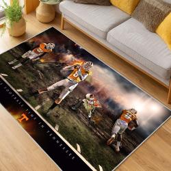 ncaa tennessee volunteers college basketball and football team logo sport carpet living room tv196