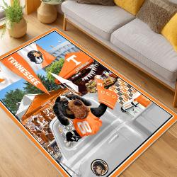 ncaa tennessee volunteers college basketball and football team logo sport carpet living room tv201
