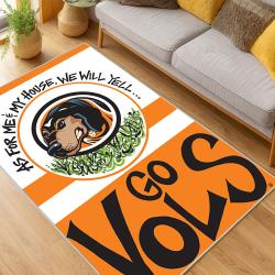 ncaa tennessee volunteers college basketball and football team logo sport carpet living room tv203