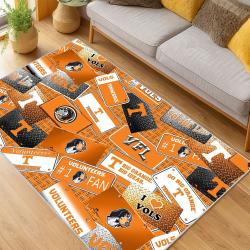 ncaa tennessee volunteers college basketball and football team logo sport carpet living room tv208