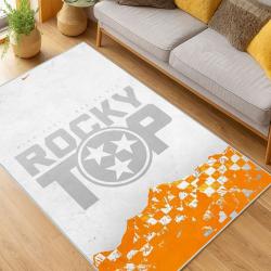 ncaa tennessee volunteers college basketball and football team logo sport carpet living room tv75