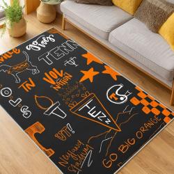 ncaa tennessee volunteers college basketball and football team logo sport carpet living room tv78