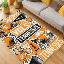 ncaa tennessee volunteers college basketball and football team logo sport carpet living room tv81