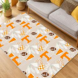 ncaa tennessee volunteers college basketball and football team logo sport carpet living room tv85