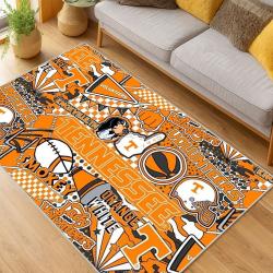 ncaa tennessee volunteers college basketball and football team logo sport carpet living room tv86