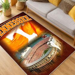 ncaa tennessee volunteers college basketball and football team logo sport carpet living room tv87