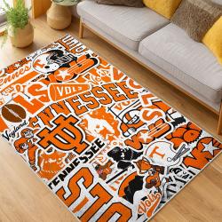 ncaa tennessee volunteers college basketball and football team logo sport carpet living room tv96
