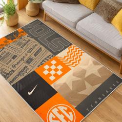 ncaa tennessee volunteers college basketball and football team logo sport carpet living room tv97