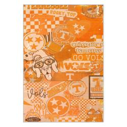 ncaa tennessee volunteers college basketball and football team logo sport carpet tv111