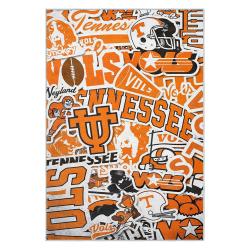ncaa tennessee volunteers college basketball and football team logo sport carpet tv146