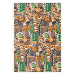 ncaa tennessee volunteers college basketball and football team logo sport carpet tv152