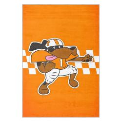 ncaa tennessee volunteers college basketball and football team logo sport carpet tv166