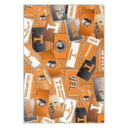ncaa tennessee volunteers college basketball and football team logo sport carpet tv208